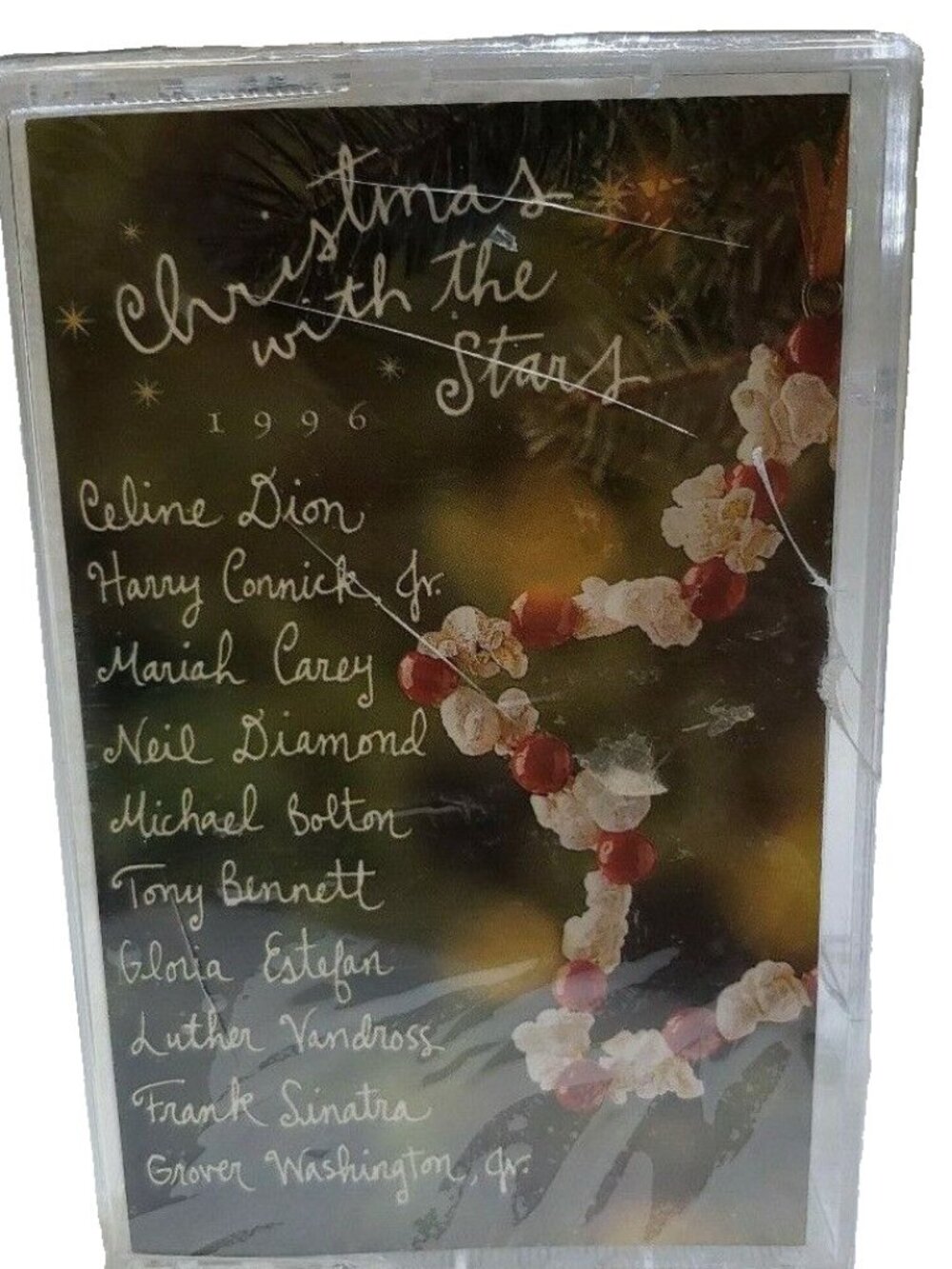 Christmas with the Stars Cassette Tape Celine Dion Diamond Sinatra Carey 1996